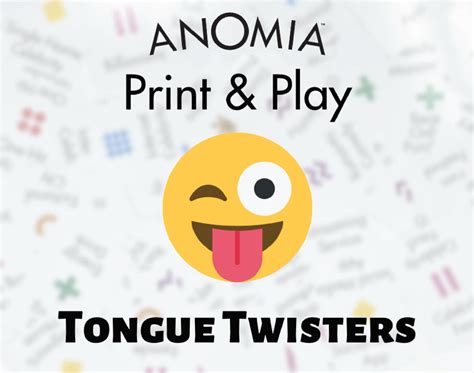 Anomia: A Tongue-Twisting Party Game for Speedy Wordsmiths!